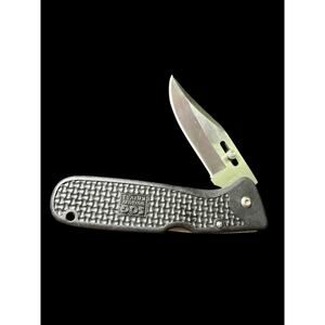 SOG AC20 Auto Clip Point Black Pocket Knife Lock Back Plain Edge